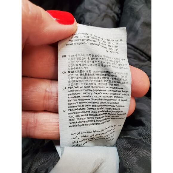 G-Star Raw Ospak Quilted Military Jacket Charcoal Camo Full Zip Mens Large - Picture 7 of 12